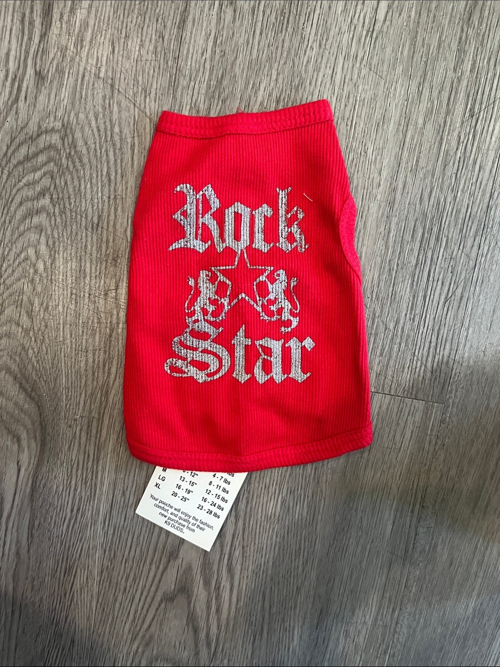 Kids Red 'Rock Star' Ribbed Bottoms